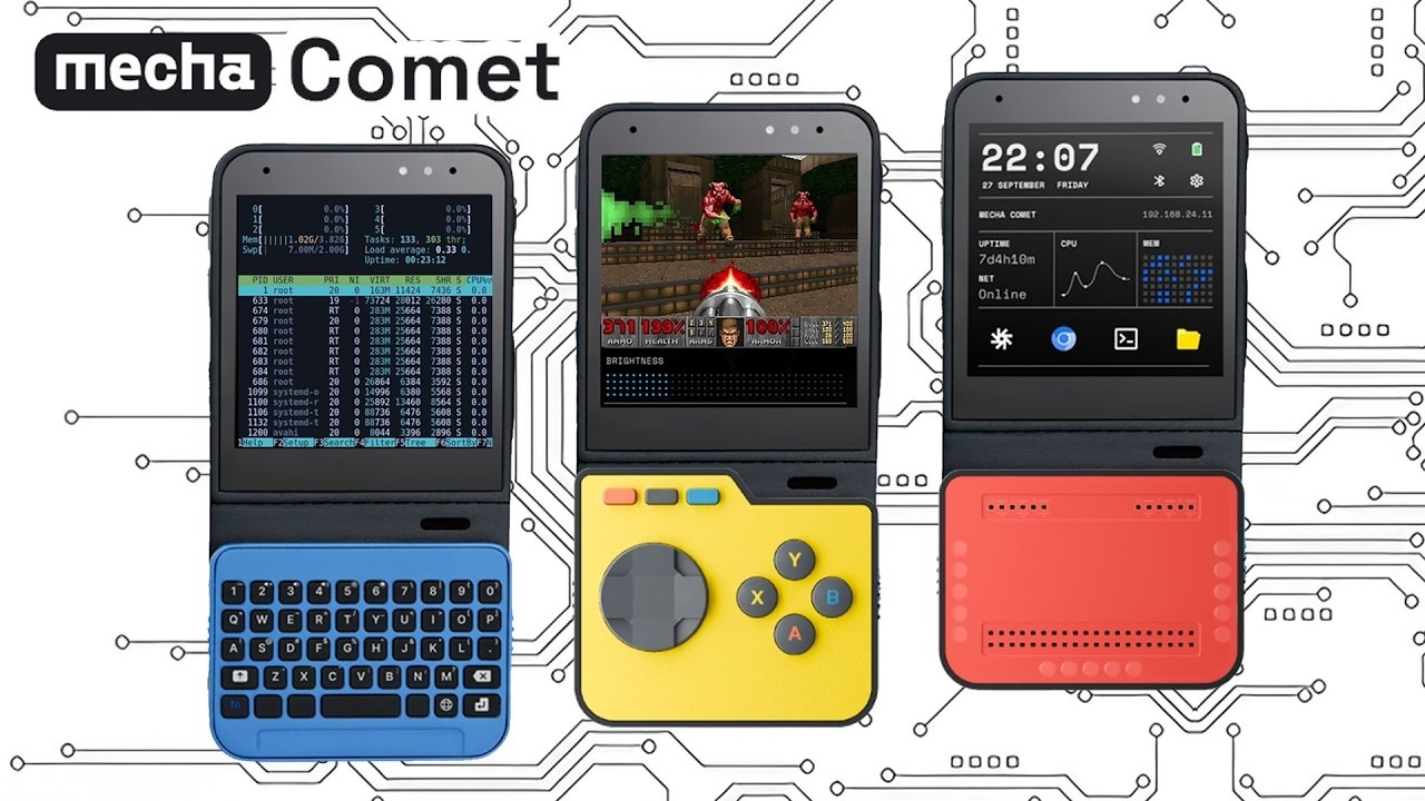 Mecha Comet: The Modular Linux Handheld